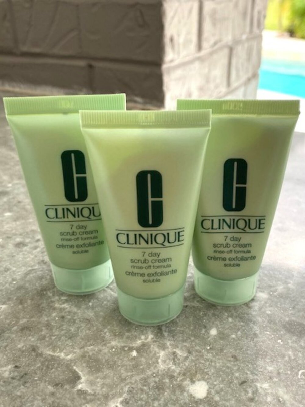 Clinique 7 Day Scrub Cream Travel Size Lot of 3 Tubes